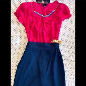 Sheer Casual mini polka dot Top